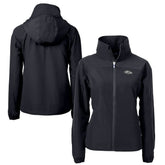 Baltimore Ravens Cutter & Buck Women's Charter Eco Recycled Full-Zip Hoodie Jacket Black - NFL
