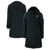 Atlanta Falcons Cutter & Buck Women's Mission Ridge Repreve Eco Insulated Full-Zip Hoodie Long Puffer Jacket Black - NFL
