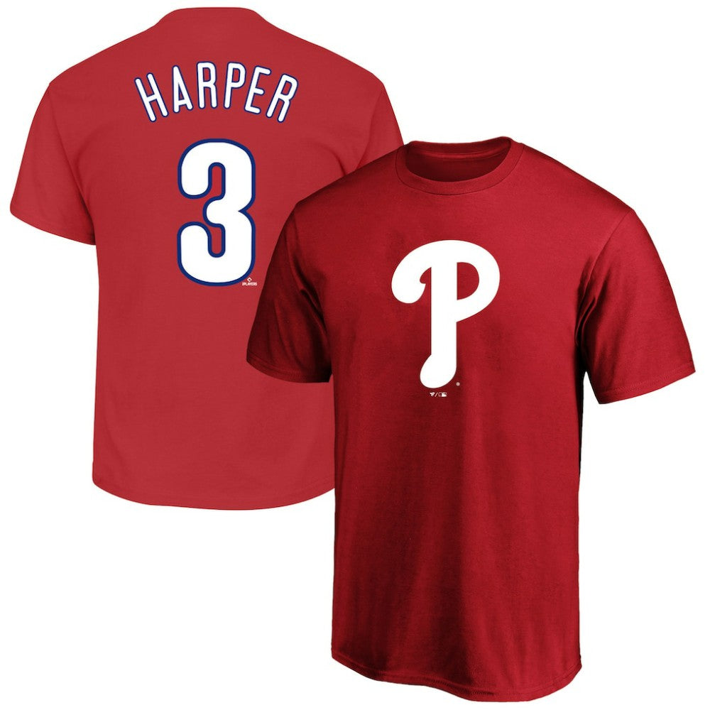 Bryce Harper Philadelphia Phillies Fanatics Big & Tall Name & Number T-Shirt Online