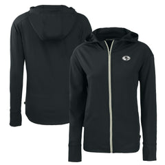 San Francisco 49ers Cutter & Buck Women's Daybreak Eco Recycled Full-Zip Hoodie Black - NFL