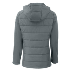 New York Giants Cutter & Buck Women's Evoke Hybrid Eco Softshell Recycled Full-Zip Hoodie Jacket Gray - NFL