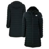 Washington Commanders Cutter & Buck Women's Mission Ridge Repreve Eco Insulated Full-Zip Hoodie Long Puffer Jacket Black - NFL