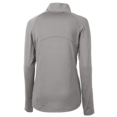 New York Giants Cutter & Buck Women's Adapt Eco Knit Stretch Recycled Raglan Half-Zip Top Gray - NFL