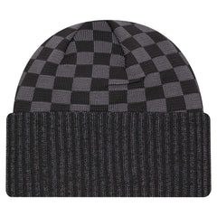 New York Jets New Era Checkered Cuffed Knit Hat Black - NFL