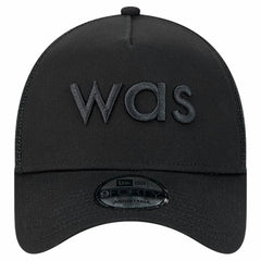 Washington Commanders New Era Domain 9FORTY A-Frame Trucker Adjustable Hat Black - NFL