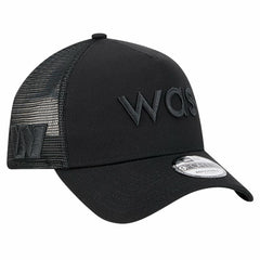 Washington Commanders New Era Domain 9FORTY A-Frame Trucker Adjustable Hat Black - NFL