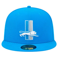 Detroit Lions New Era Omaha Throwback 59FIFTY Fitted Hat Blue - NFL