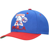 Mitchell & Ness - Philadelphia 76ers All In 2.0 Pro Crown Snapback Hat - Royal