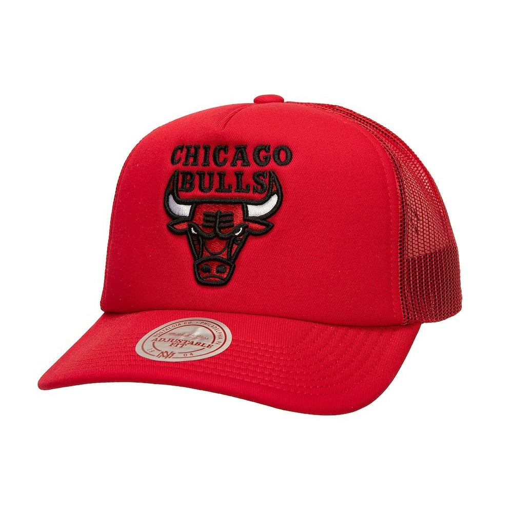 Mitchell & Ness - Chicago Bulls Core Evergreen OTC Trucker Adjustable Hat - Red