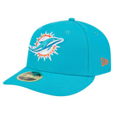 Miami Dolphins New Era Omaha Low Profile 59FIFTY Fitted Hat Aqua - NFL