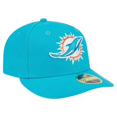 Miami Dolphins New Era Omaha Low Profile 59FIFTY Fitted Hat Aqua - NFL