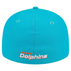 Miami Dolphins New Era Omaha Low Profile 59FIFTY Fitted Hat Aqua - NFL