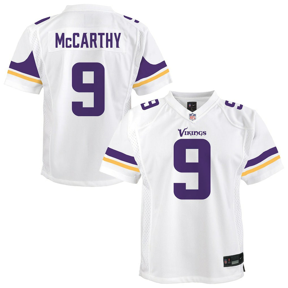 J.J. McCarthy Minnesota Vikings Youth Game Jersey White - Nike
