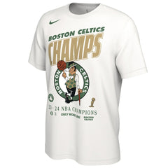Nike - Boston Celtics 2024 NBA Finals Champions Celebration Roster T-Shirt - White