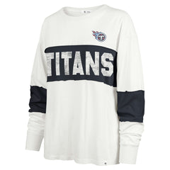 Tennessee Titans '47 Women's Clubhouse Pride Taylor Long Sleeve T-Shirt Cream - 47 brand