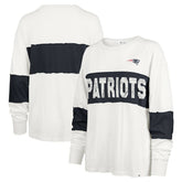 New England Patriots '47 Women's Clubhouse Pride Taylor Long Sleeve T-Shirt Cream - 47 brand