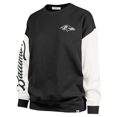 Baltimore Ravens '47 Women's Double Header Rise Andie Pullover Sweatshirt Black - 47 brand