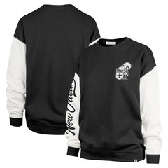 New Orleans Saints '47 Women's Double Header Rise Andie Pullover Sweatshirt Black - 47 brand