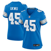 Isaac Ukwu Detroit Lions Women's Game Jersey Blue - Nike