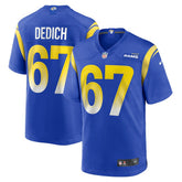 Justin Dedich Los Angeles Rams Game Jersey Royal - Nike