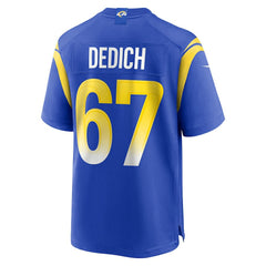 Justin Dedich Los Angeles Rams Game Jersey Royal - Nike