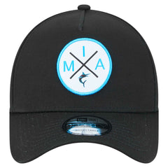 Miami Marlins New Era 9FORTY A-Frame Adjustable Hat Lifestyle
