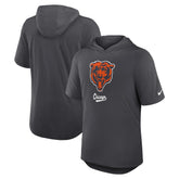 Chicago Bears Tri-Blend Performance Hoodie T-Shirt Anthracite - Nike