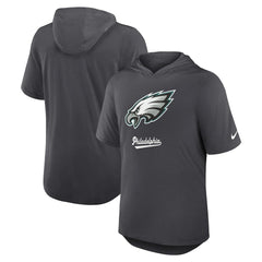 Philadelphia Eagles Tri-Blend Performance Hoodie T-Shirt Anthracite - Nike
