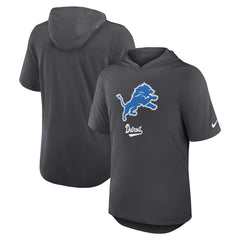Detroit Lions Tri-Blend Performance Hoodie T-Shirt Anthracite - Nike