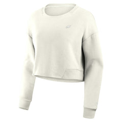 Philadelphia Eagles Women's Studio Tri-Blend Cropped Pullover Sweatshirt Cream - Fanatics