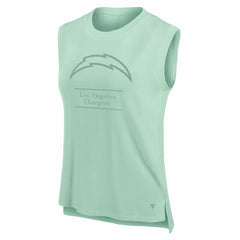 Los Angeles Chargers Women's Studio Embrace Tank Top Mint - Fanatics