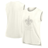 New Orleans Saints Women's Studio Embrace Tank Top Cream - Fanatics
