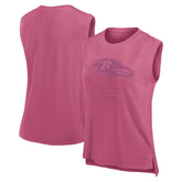 Baltimore Ravens Women's Studio Embrace Tank Top Pink - Fanatics
