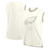 Philadelphia Eagles Women's Studio Embrace Tank Top Cream - Fanatics