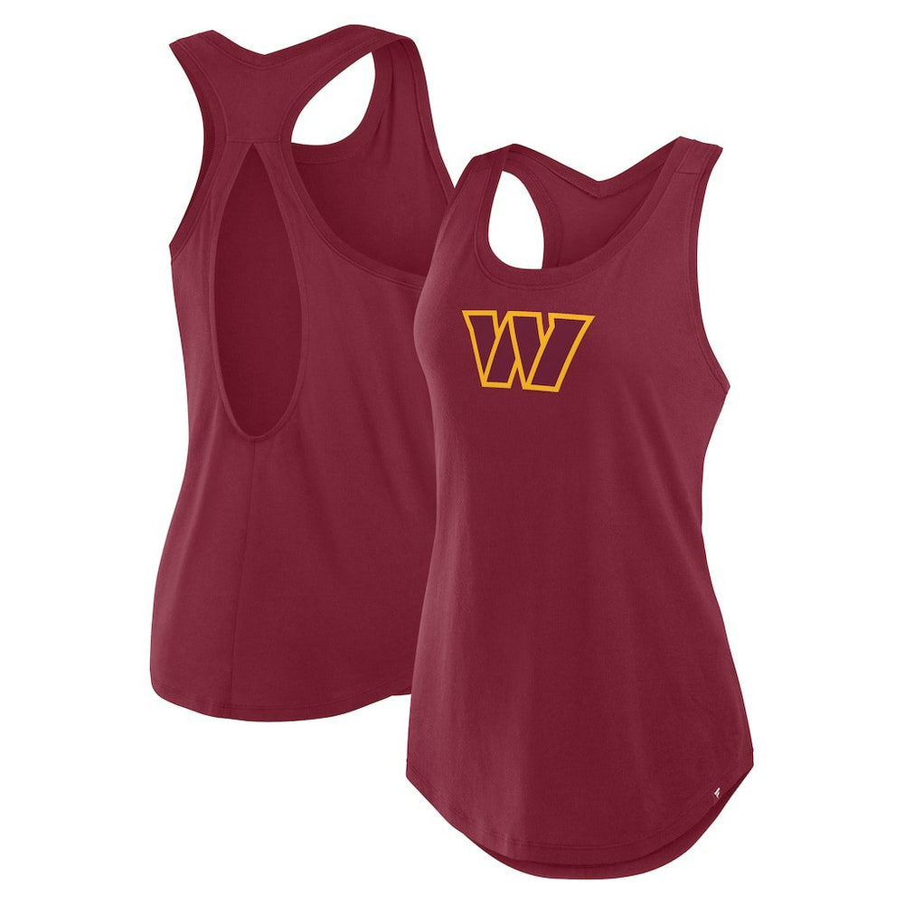 Washington Commanders Women's Iron Fan Tank Top Burgundy - Fanatics