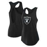 Las Vegas Raiders Women's Iron Fan Tank Top Black - Fanatics