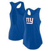 New York Giants Women's Iron Fan Tank Top Royal - Fanatics