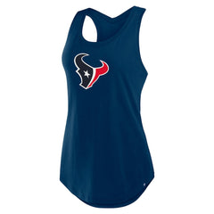 Houston Texans Women's Iron Fan Tank Top Navy - Fanatics