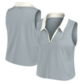 Philadelphia Eagles Women's Studio Wellness V-Neck Tank Top Gray - Fanatics