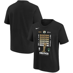 Nike - Boston Celtics Youth 2024 NBA Finals Champions Expressive T-Shirt - Black