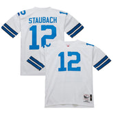 Roger Staubach Dallas Cowboys 1975 Authentic Throwback Retired Player Jersey White - Mitchell & Ness