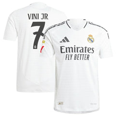 Adidas Vini Jr. Real Madrid 2024/25 Home Player Jerseys - White
