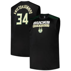 NBA - Giannis Antetokounmpo Milwaukee Bucks Profile Big & Tall Player Muscle Tank - Black