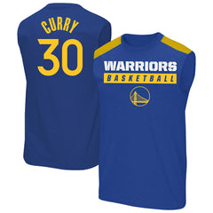 NBA - Stephen Curry Golden State Warriors Profile Big & Tall Player Muscle Tank - Royal