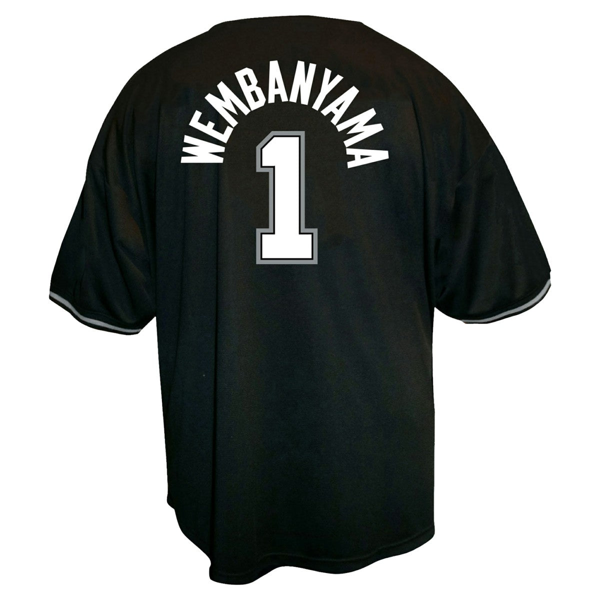Victor Wembanyama San Antonio Spurs Profile Big & Tall Name & Number Button-Up Jersey - Black outlet | NBA Jerseys