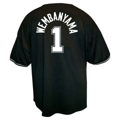 NBA - Victor Wembanyama San Antonio Spurs Profile Big & Tall Name & Number Button-Up Jersey - Black