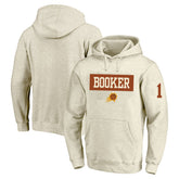 NBA - Devin Booker Phoenix Suns Profile Big & Tall Player Double Face Tri-Blend Pullover Hoodie - Cream