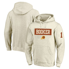 NBA - Devin Booker Phoenix Suns Profile Big & Tall Player Double Face Tri-Blend Pullover Hoodie - Cream