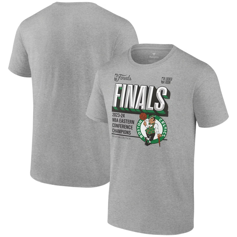 Fanatics - Boston Celtics 2024 Eastern Conference Champions Locker Room Big & Tall T-Shirt - Heather Gray