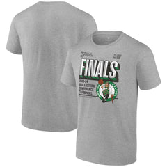Fanatics - Boston Celtics 2024 Eastern Conference Champions Locker Room Big & Tall T-Shirt - Heather Gray